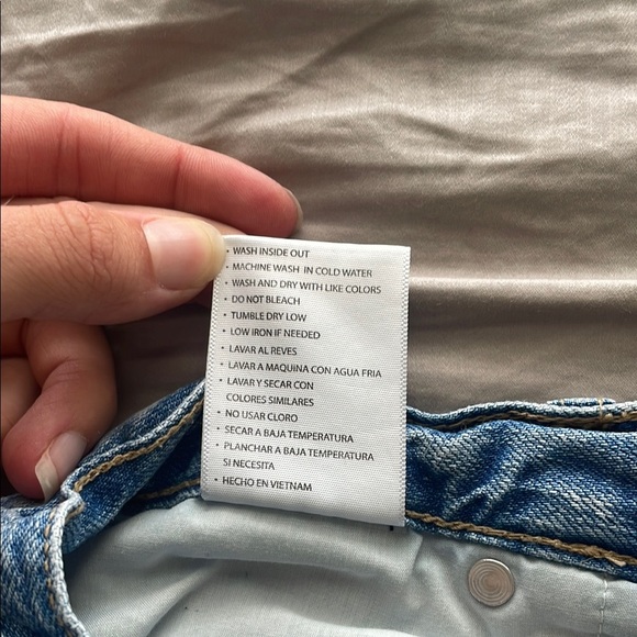 Kancan High Waisted Distressed Denim Shorts 100% Cotton size 27/7 - Picture 9 of 12